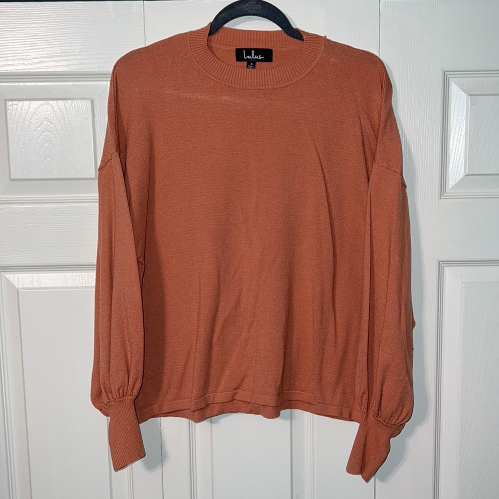 LULUs Puff Sleeve Sweater